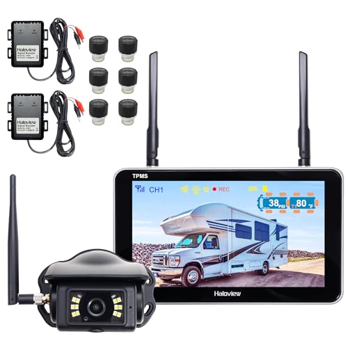 Haloview Byte Tango BT7 TPMS con 6 sensores 1080P Sistema de