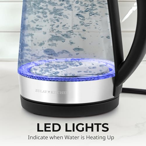 Zulay Kitchen Hervidor de agua eléctrico de ebullición rápid