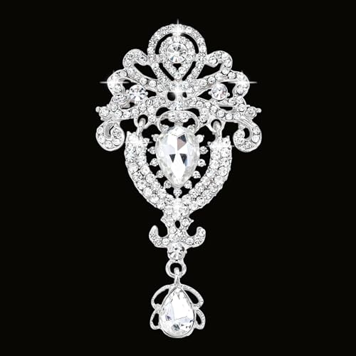 YARIEW Broches para mujer, broche de diamantes de imitación
