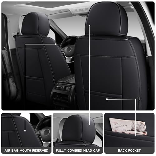 Juego completo de fundas de asiento de automóvil de cuero im