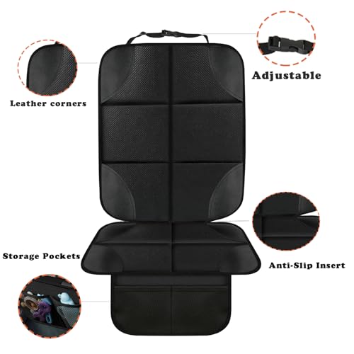 PandaEar Paquete de 2 protectores de asiento de automóvil pa