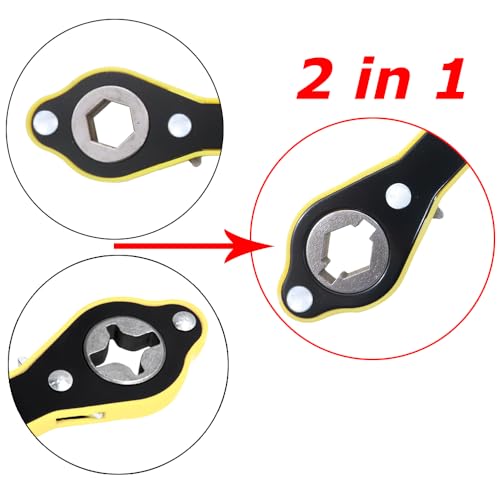Llave de tijera para coche, llave de trinquete universal 2 e
