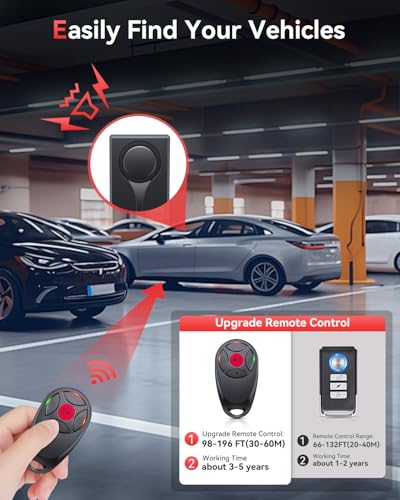 Alarma de vibración para automóvil con control remoto, alarm