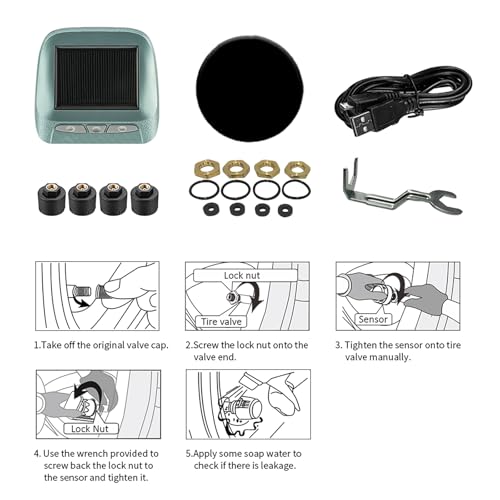 Sistema de monitoreo de presión de neumáticos RV/Trailer MS1