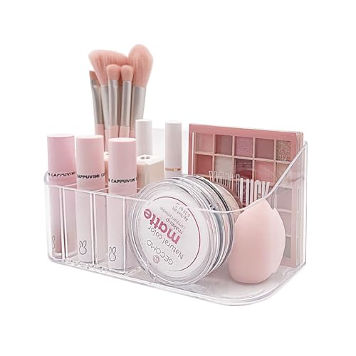 SUNFICON Bandeja de maquillaje, organizador de cosméticos, v