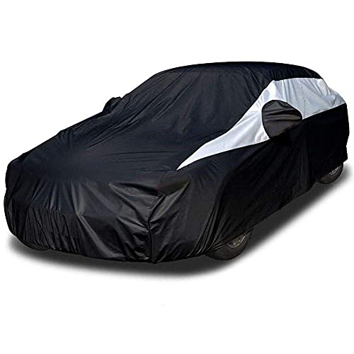 Titan Jet Black Poly 210T - Funda de coche para sedanes de 1