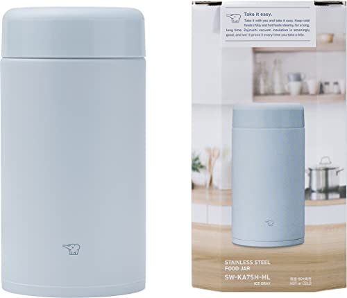 Zojirushi SW-KA75 H - Tarro de almuerzo de acero inoxidable,