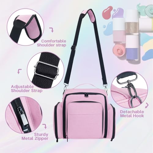 Estuche organizador de esmalte de uñas, grande, 60 botellas,
