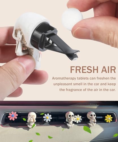 Ambientador de automóvil, regalos de calavera para mujeres,
