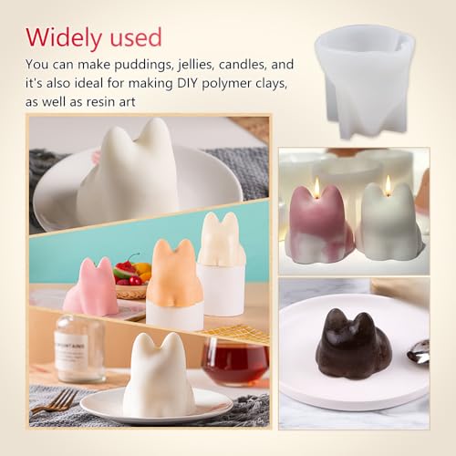 ZORZA 1 molde de silicona para gatos, molde de gelatina de l