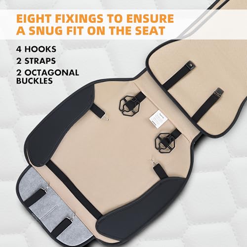 Elantrip 2 fundas de asiento delantero de automóvil, protect