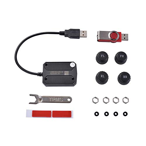 Shkalacar TPMS Monitoreo de presión de neumáticos con 4 sens