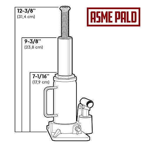 Powerbuilt Gato de botella resistente de 12 toneladas, eleva