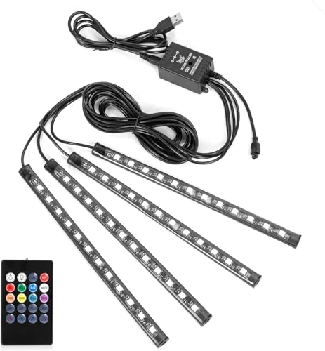 Tira de luces LED para automóvil, 4 unidades de 48 luces LED