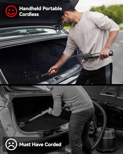 REDTIGER Aspiradora de automóvil inalámbrica, 21000 PA portá