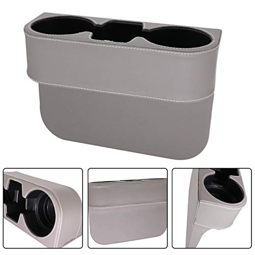 Expansor de portavasos para automóvil con funda de piel sint