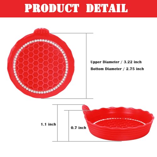 Paquete de 4 posavasos brillantes para automóvil, portavasos