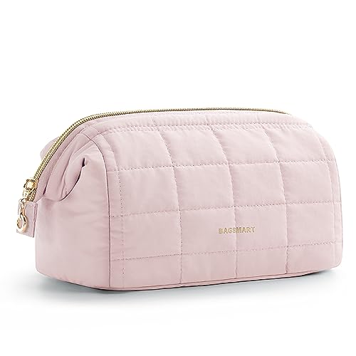 BAGSMART Bolsa de maquillaje de viaje, bolsa de maquillaje a