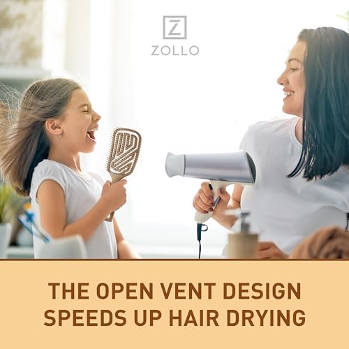 Zollo Cepillo flexible para el cabello, para mujeres, hombre