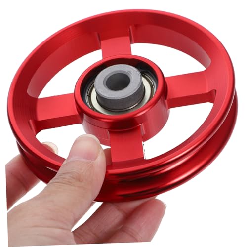 Yardwe 4 ruedas de polea de aluminio, polea giratoria para g