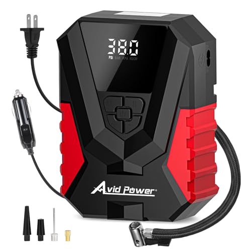 AVID POWER Inflador de neumáticos AC/DC, compresor de aire p