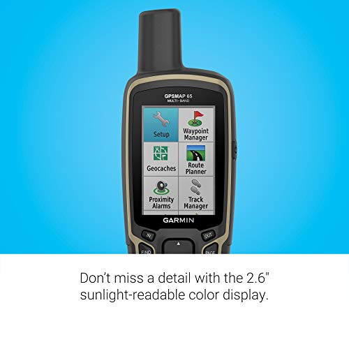 Garmin GPSMAP 65, de mano con botón con soporte satelital am