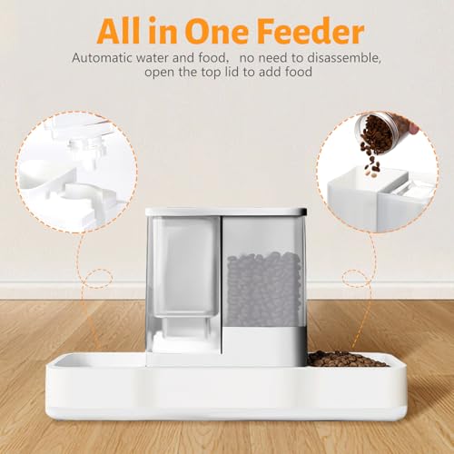 Yummy Sam Alimentador automático para mascotas pequeñas y di