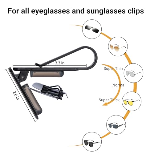 Yuoyar Paquete de 2 soportes para lentes de sol con una sola