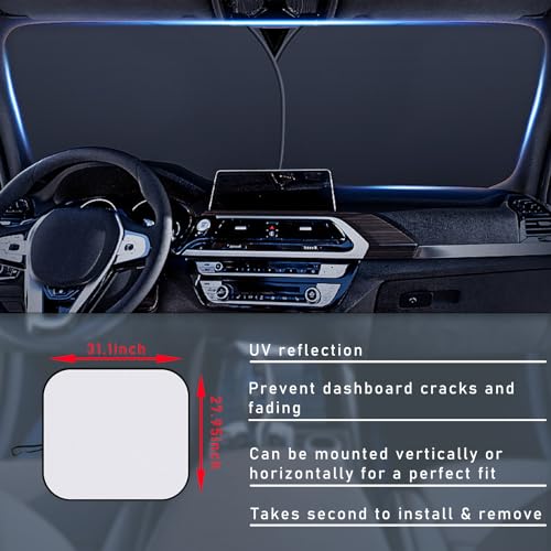 Ziciner 2 parasoles para parabrisas de automóvil, bloqueador