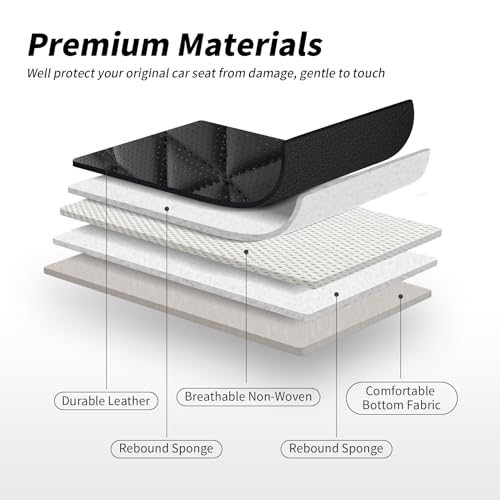 Aierxuan Fundas de asiento delantero de automóvil, impermeab