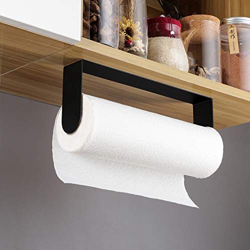 YIGII Soporte de pared para toallas de papel negro, para deb