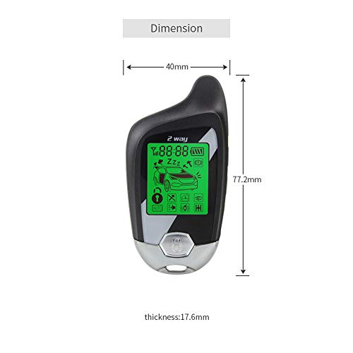 EASYGUARD Sistema de alarma del coche de la manera EC203 2 c