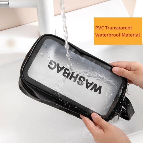 Neceser impermeable mediano, Blanco, Impermeable transparent
