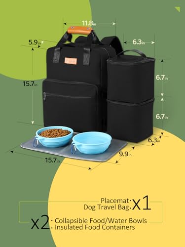 Bolsa de viaje para perro, mochila organizadora aprobada por