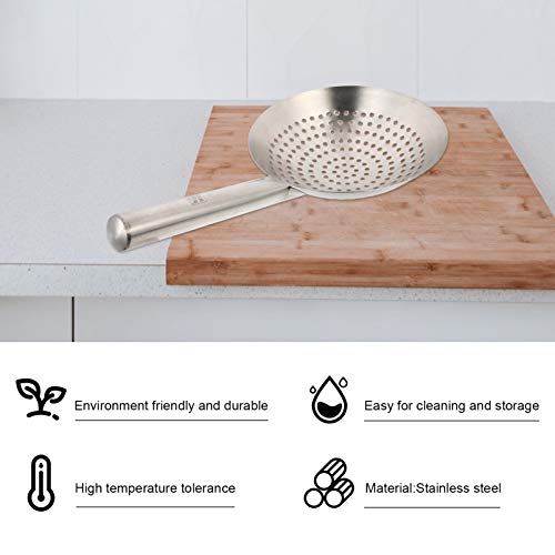 YARDWE Cuchara de acero inoxidable con ranura para colador d