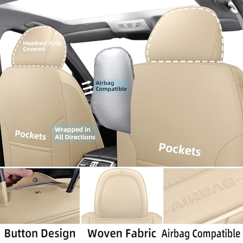 CAPITAUTO Juego completo de fundas de asiento de automóvil,