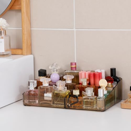 Yesesion Organizador grande de maquillaje de tocador con 9 c