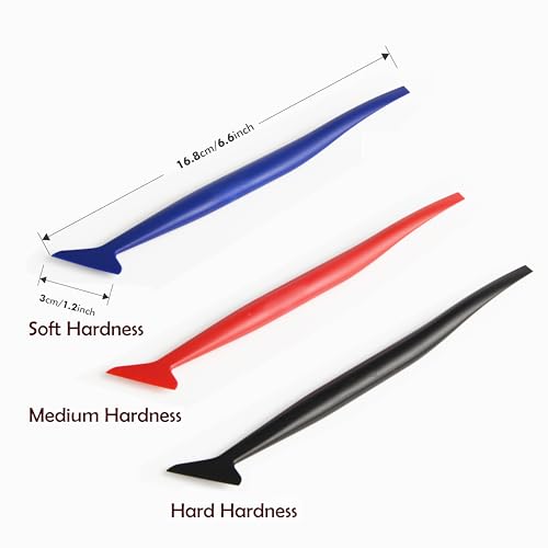 FOSHIO Juego de herramientas flexibles de vinilo para envolv