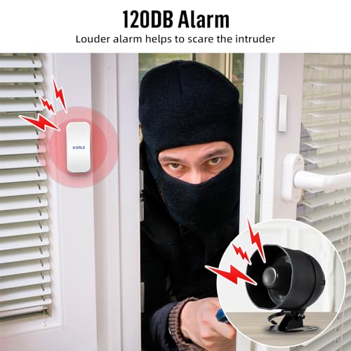 KERUI Kit de sistema de alarma de seguridad para interiores