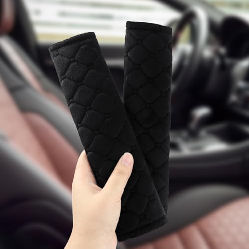 yuntop 2 correas de asiento de automóvil, almohadillas suave