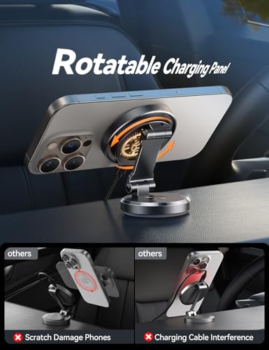 JOYROOM Cargador de montaje para automóvil MagSafe con panel