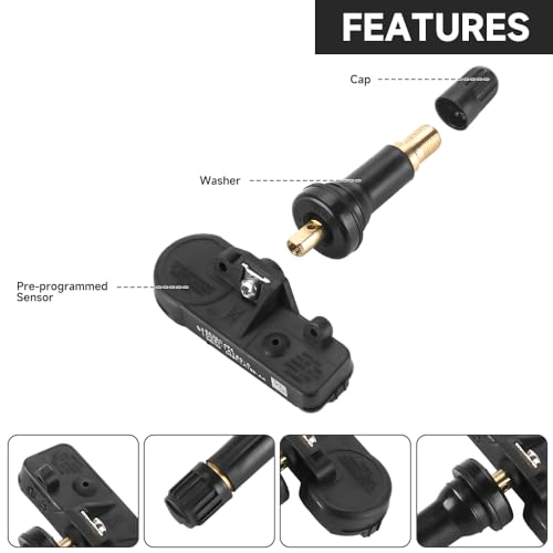 Sensor TPMS de 315 MHz, sensor de sistema de monitoreo de pr