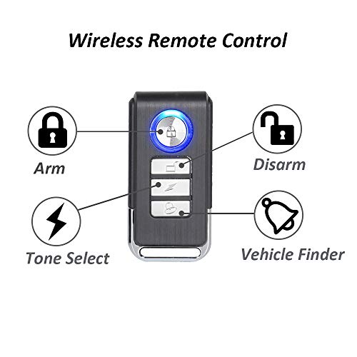 Alarma inalámbrica de bicicleta para motocicleta, alarma con