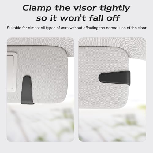 Sotfamily Soporte para lentes de sol para visera de automóvi