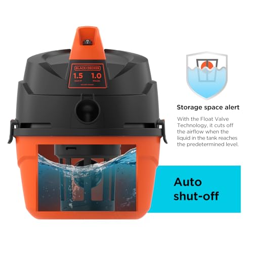 BLACK+DECKER Aspiradora para tienda húmeda y seca, aspirador