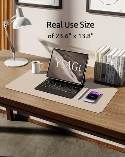 YSAGi Protector de cuero para escritorio, alfombrilla de esc