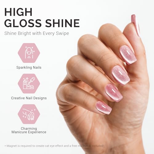 MelodySusie Jeweliver - Esmalte de uñas en gel de ojo de gat