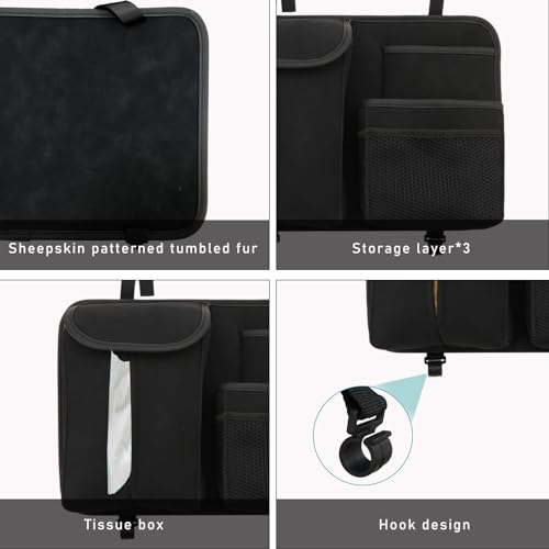 Organizador de asiento trasero de automóvil, organizador aut