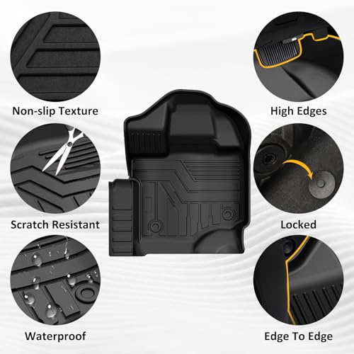 Falafa Alfombrillas para Ford F-150/2022-2025 F150 Lightning