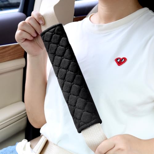 yuntop 2 correas de asiento de automóvil, almohadillas suave